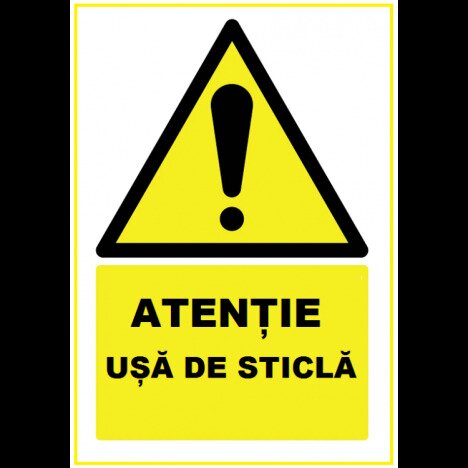 Placuta pentru usa de sticla