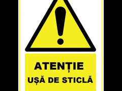 Placuta pentru usa de sticla